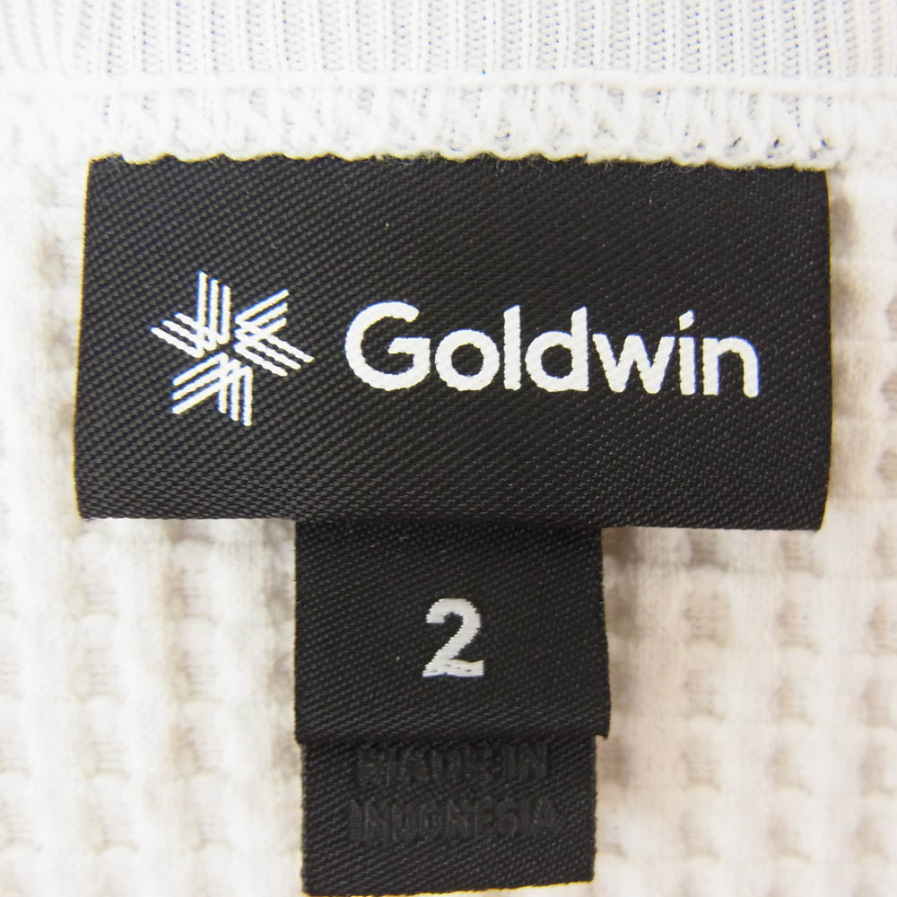 Goldwin ゴールドウィン GM44106 WF Light L/S T-shirt ワッフル サーマル ロングスリーブ 長袖 Tシャツ カットソー ホワイト系 M【新古品】【未使用】【中古】