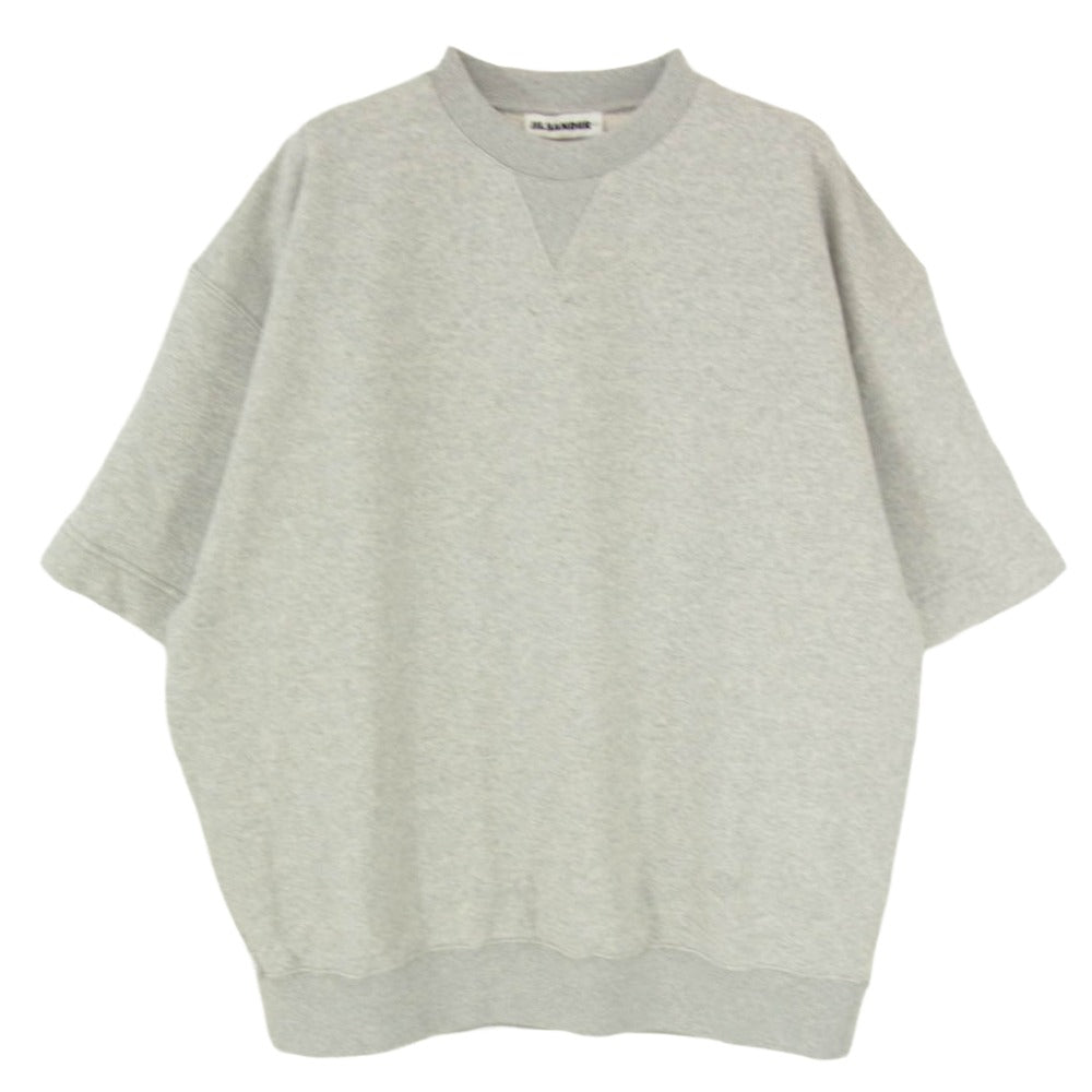 JIL SANDER+ ジルサンダープラス 25SS J47GC0151-J20010 T-SHIRT CN SS EMB モノグラム刺繍 ショートスリーブ スウェット グレー系 S【中古】