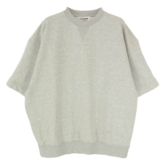 JIL SANDER+ ジルサンダープラス 25SS J47GC0151-J20010 T-SHIRT CN SS EMB モノグラム刺繍 ショートスリーブ スウェット グレー系 S【中古】