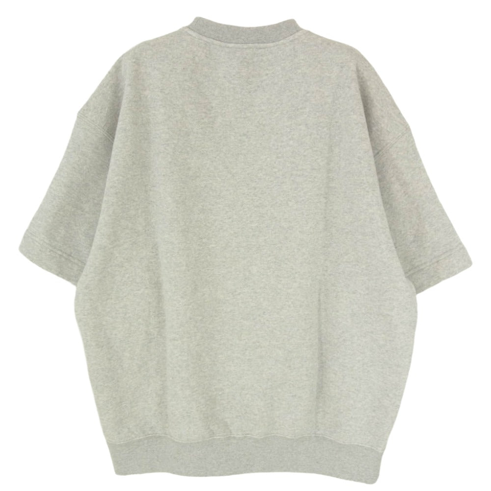 JIL SANDER+ ジルサンダープラス 25SS J47GC0151-J20010 T-SHIRT CN SS EMB モノグラム刺繍 ショートスリーブ スウェット グレー系 S【中古】