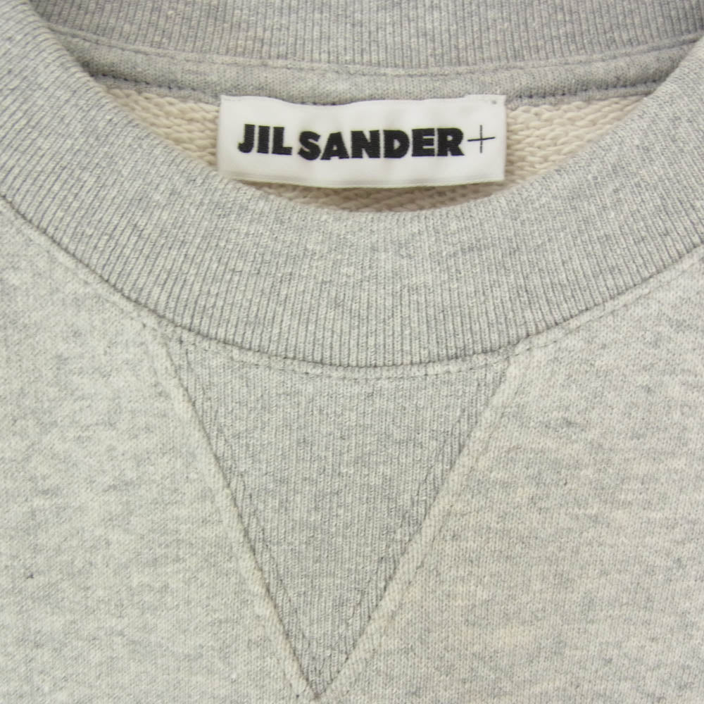 JIL SANDER+ ジルサンダープラス 25SS J47GC0151-J20010 T-SHIRT CN SS EMB モノグラム刺繍 ショートスリーブ スウェット グレー系 S【中古】