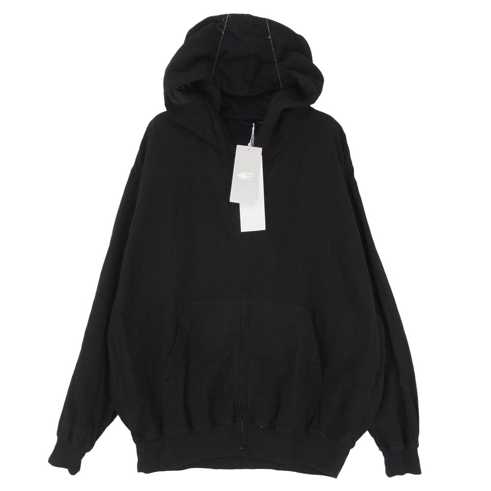 COMOLI コモリ 26SS D01-01024 オックス ジップパーカ ブラック系 1【新古品】【未使用】【中古】