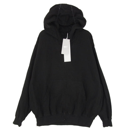 COMOLI コモリ 26SS D01-01024 オックス ジップパーカ ブラック系 1【新古品】【未使用】【中古】