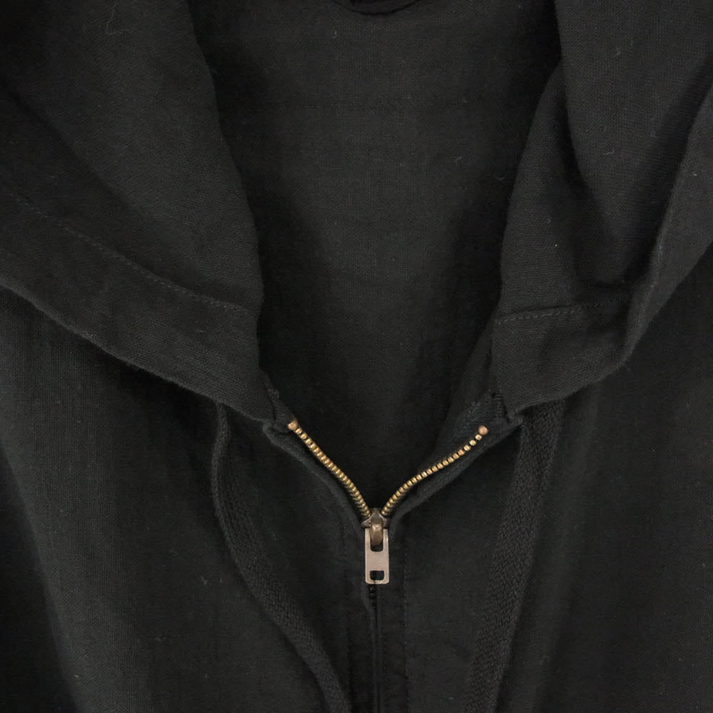 COMOLI コモリ 26SS D01-01024 オックス ジップパーカ ブラック系 1【新古品】【未使用】【中古】