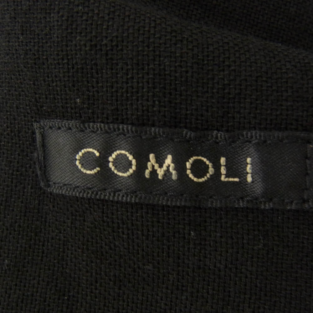 COMOLI コモリ 26SS D01-01024 オックス ジップパーカ ブラック系 1【新古品】【未使用】【中古】