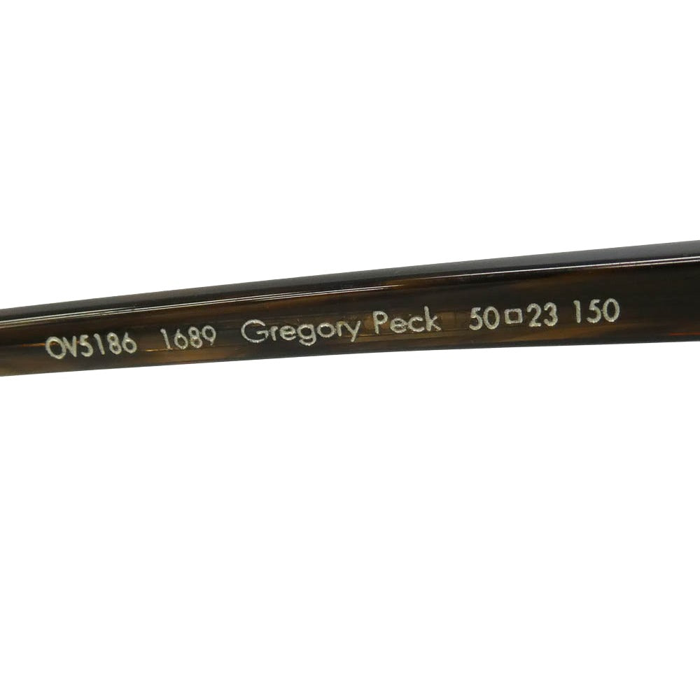 OLIVER PEOPLES オリバーピープルズ OV5186 Gregory Pec グレゴリーペック メガネ 眼鏡 アイウェア フレーム：ブラウン系　レンズ：クリア 50□23 150【新古品】【未使用】【中古】