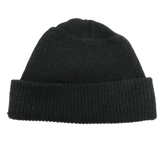 CHROME HEARTS クロムハーツ（原本無） WOOL WATCH CAP CHプラス ホースシュー ニットキャップ ビーニー 帽子 ブラック系 23cm【中古】