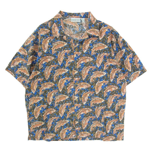patagonia パタゴニア 92SS 53061 92年製 A/C SHIRT A/C 半袖 シャツ 魚柄 マルチカラー系 M【中古】