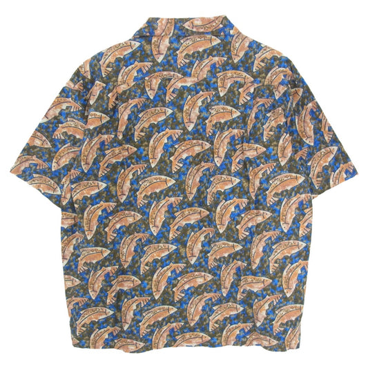 patagonia パタゴニア 92SS 53061 92年製 A/C SHIRT A/C 半袖 シャツ 魚柄 マルチカラー系 M【中古】