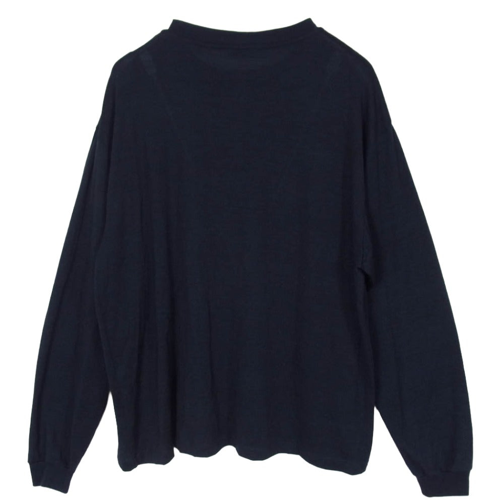 リフィル LF021-07 WOOLISH LONGSLEEVE TEE ウーリッシュ 長袖 カットソー ダークネイビー系 3【中古】