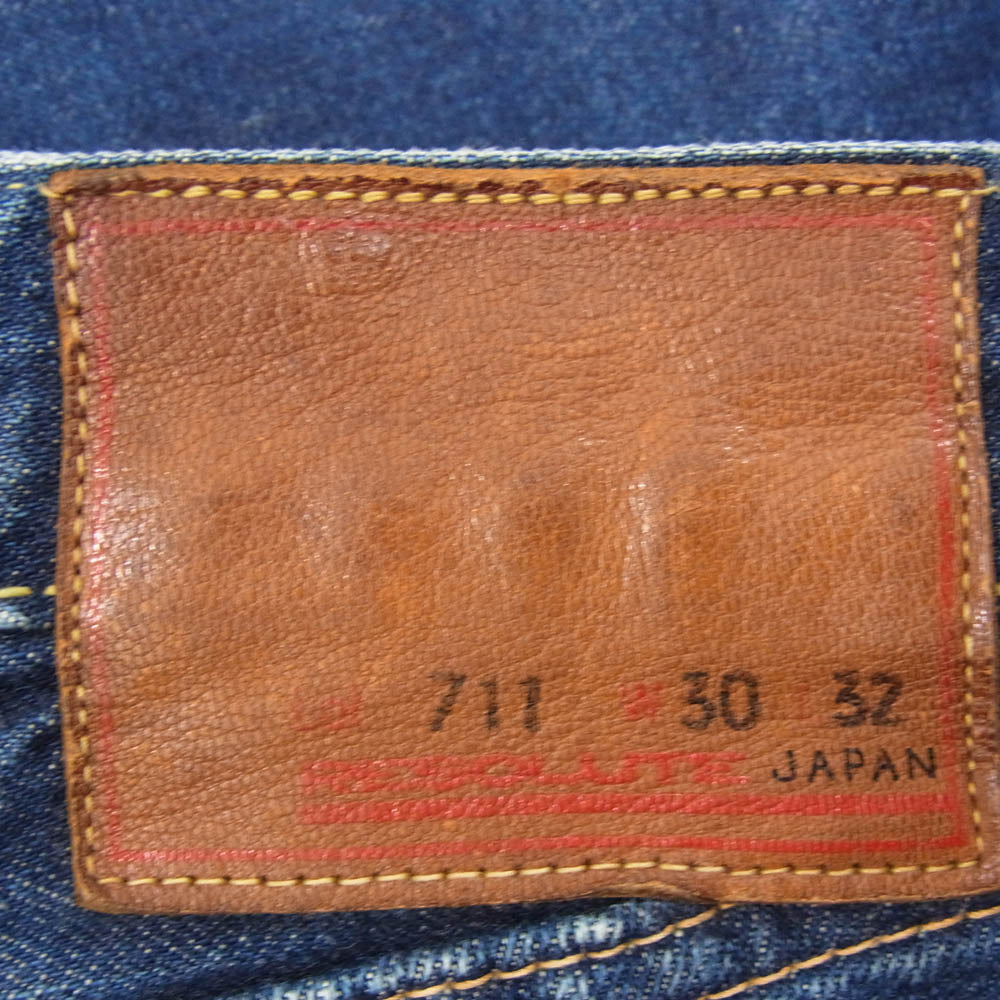 RESOLUTE リゾルト Lot 711 XXモデル デニム パンツ ジーンズ インディゴブルー系 30【中古】