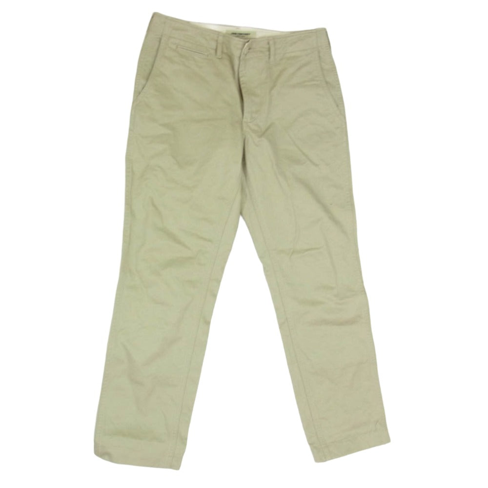 FOB FACTORY エフオービーファクトリー F0514 NARROW U.S TROUSER ナロー トラウザー チノ パンツ ベージュ系 M【中古】