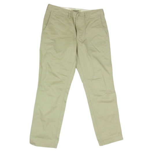 FOB FACTORY エフオービーファクトリー F0514 NARROW U.S TROUSER ナロー トラウザー チノ パンツ ベージュ系 M【中古】