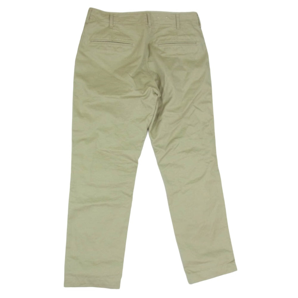 FOB FACTORY エフオービーファクトリー F0514 NARROW U.S TROUSER ナロー トラウザー チノ パンツ ベージュ系 M【中古】