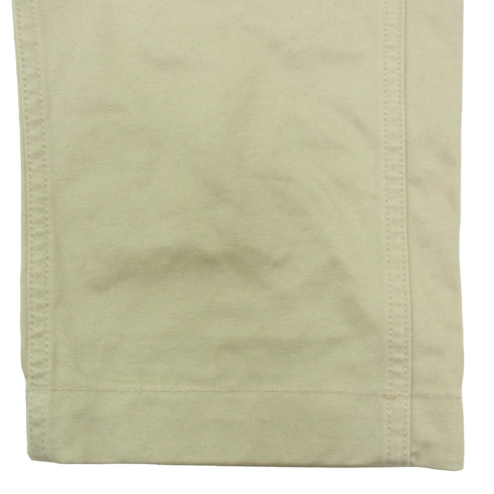 FOB FACTORY エフオービーファクトリー F0514 NARROW U.S TROUSER ナロー トラウザー チノ パンツ ベージュ系 M【中古】