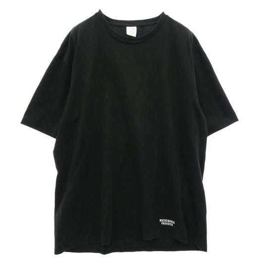 WACKO MARIA ワコマリア 25SS 25SS-WMT-WT09 WASHED HEAVY WEIGHT CREW NECK T-SHIRT ウォッシュド ヘビー クルーネック 半袖 Tシャツ ブラック系 M【中古】