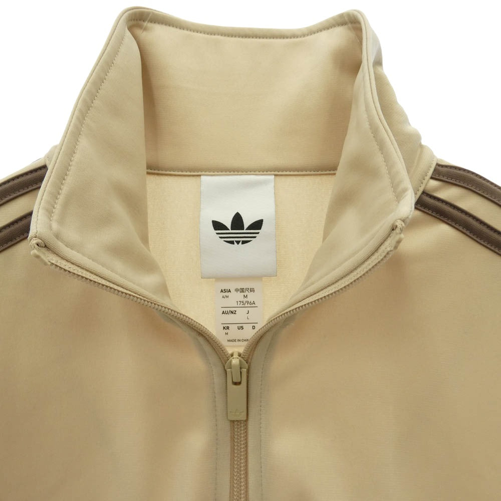 adidas アディダス KS2215 FIREBIRD TRACK TOP ファイヤーバード トラックトップ ロゴ ジャージ ジップアップ トラックジャケット ベージュ系 M【中古】