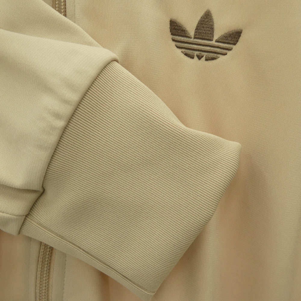 adidas アディダス KS2215 FIREBIRD TRACK TOP ファイヤーバード トラックトップ ロゴ ジャージ ジップアップ トラックジャケット ベージュ系 M【中古】
