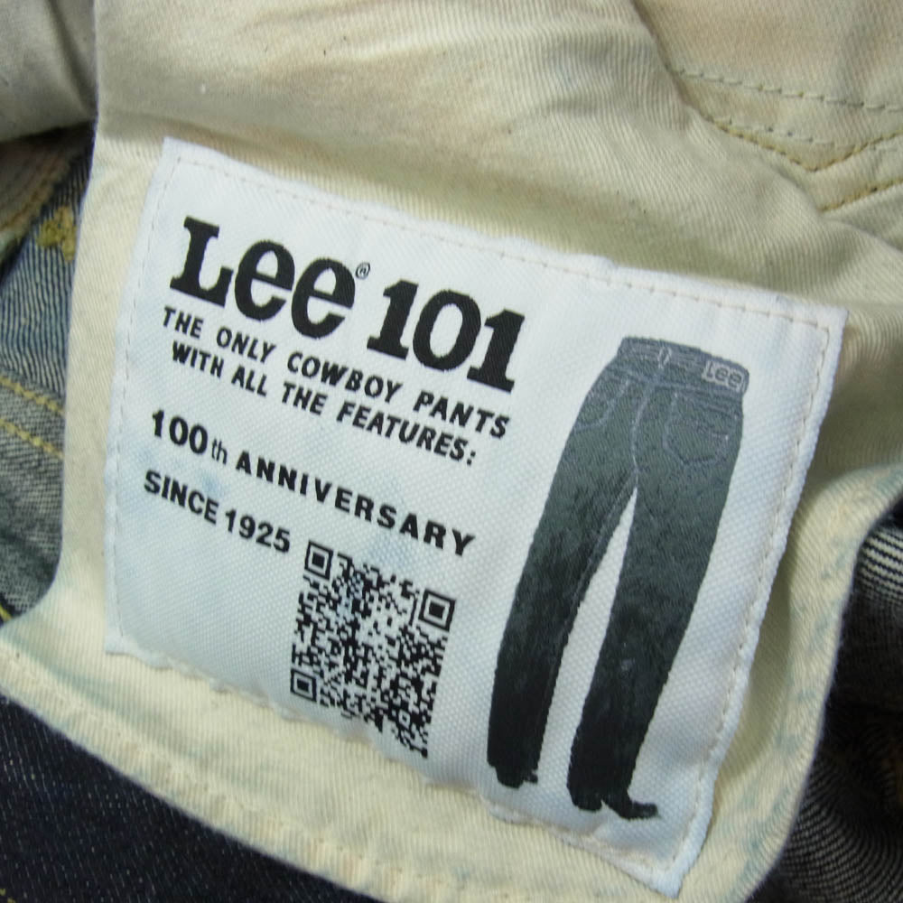 Lee リー LM1013 100周年記念モデル 101-Z RIDERS デニム パンツ ジーンズ インディゴブルー系 M【美品】【中古】