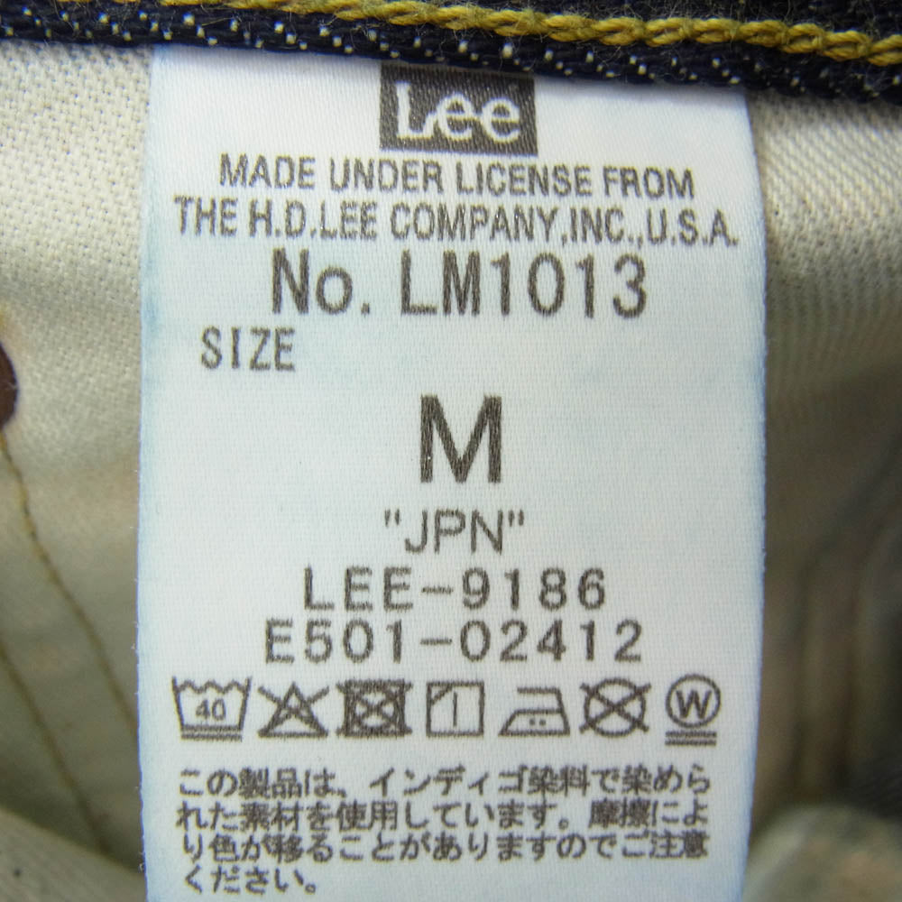 Lee リー LM1013 100周年記念モデル 101-Z RIDERS デニム パンツ ジーンズ インディゴブルー系 M【美品】【中古】