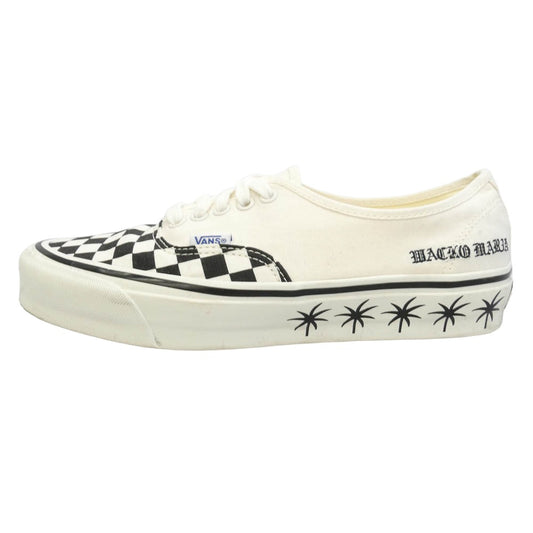 WACKO MARIA ワコマリア VANS バンズ 25SS VN000D9NCKB × VANS バンズ lx authentic 44 オーセンティック スニーカー ホワイト系 ブラック系 27cm【中古】