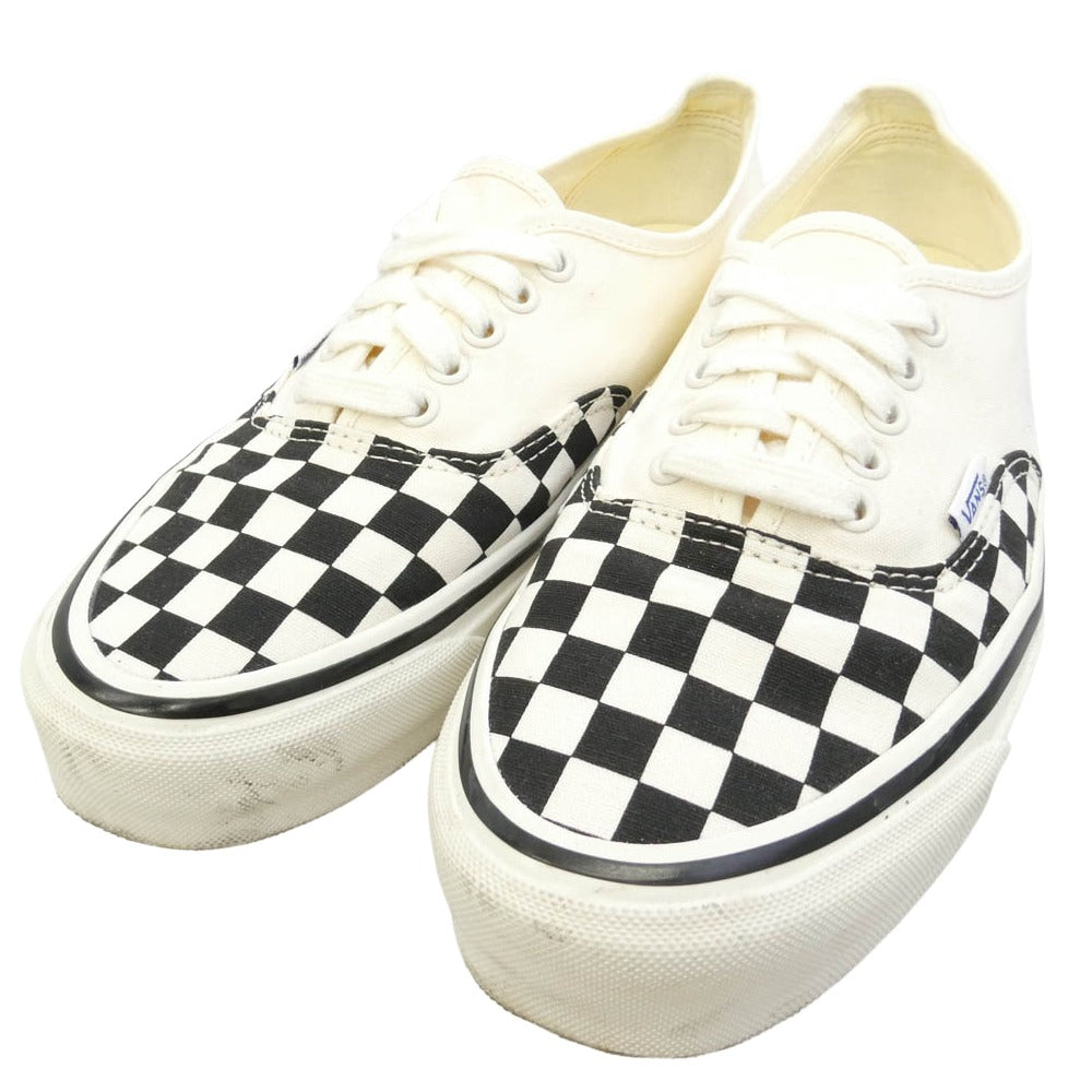 WACKO MARIA ワコマリア VANS バンズ 25SS VN000D9NCKB × VANS バンズ lx authentic 44 オーセンティック スニーカー ホワイト系 ブラック系 27cm【中古】