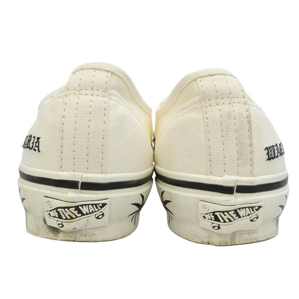 WACKO MARIA ワコマリア VANS バンズ 25SS VN000D9NCKB × VANS バンズ lx authentic 44 オーセンティック スニーカー ホワイト系 ブラック系 27cm【中古】
