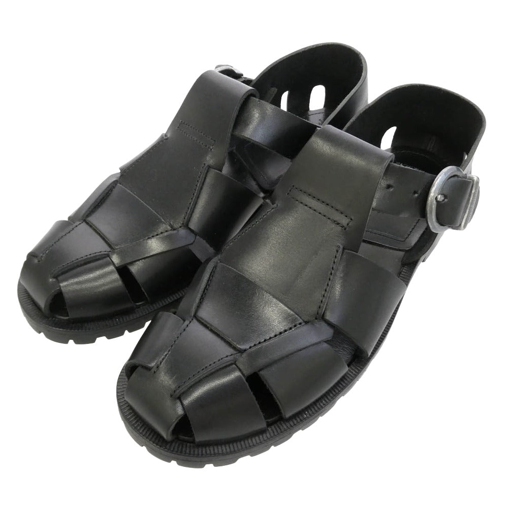 ブラザーブリッジ R011 HEMINGWAY VEGETABLE BLK ヘミングウェイ カウレザー サンダル グルカ ブラック系 8【美品】【中古】