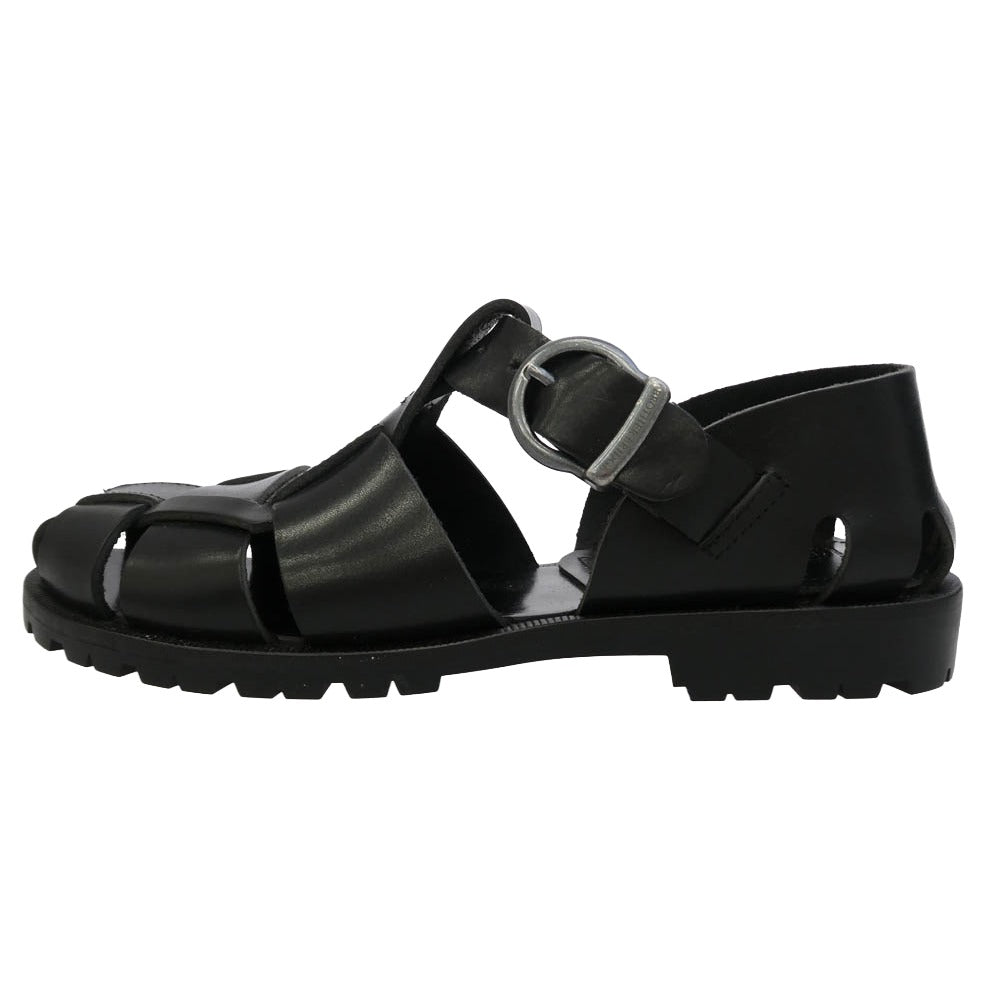 ブラザーブリッジ R011 HEMINGWAY VEGETABLE BLK ヘミングウェイ カウレザー サンダル グルカ ブラック系 8【美品】【中古】