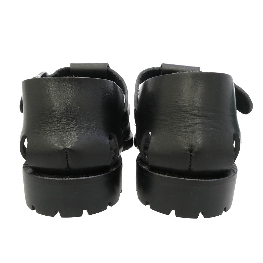ブラザーブリッジ R011 HEMINGWAY VEGETABLE BLK ヘミングウェイ カウレザー サンダル グルカ ブラック系 8【美品】【中古】