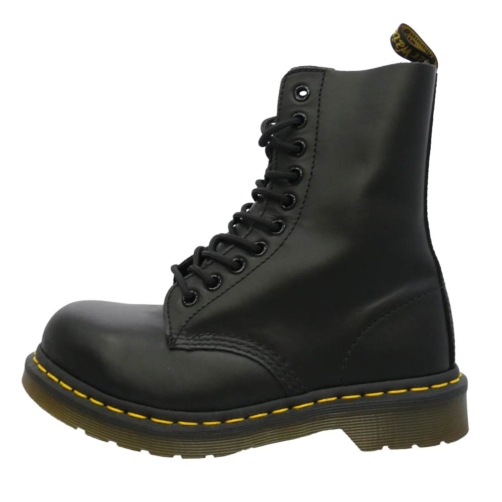 Dr.Martens ドクターマーチン AW006 レースアップ 10ホール レザー ブーツ ブラック系 UK4【極上美品】【中古】