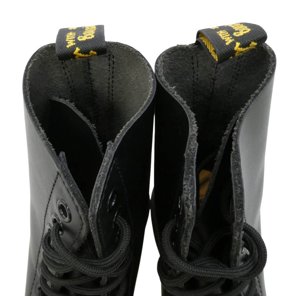 Dr.Martens ドクターマーチン AW006 レースアップ 10ホール レザー ブーツ ブラック系 UK4【極上美品】【中古】