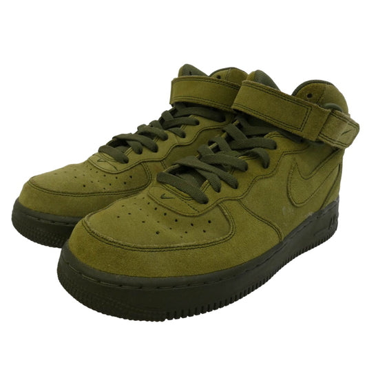 NIKE ナイキ 315123-302 Air Force 1 Mid Legion Green エアフォース1 ミッド リージョン グリーン ハイカット スニーカー カーキ系 26.5cm【中古】