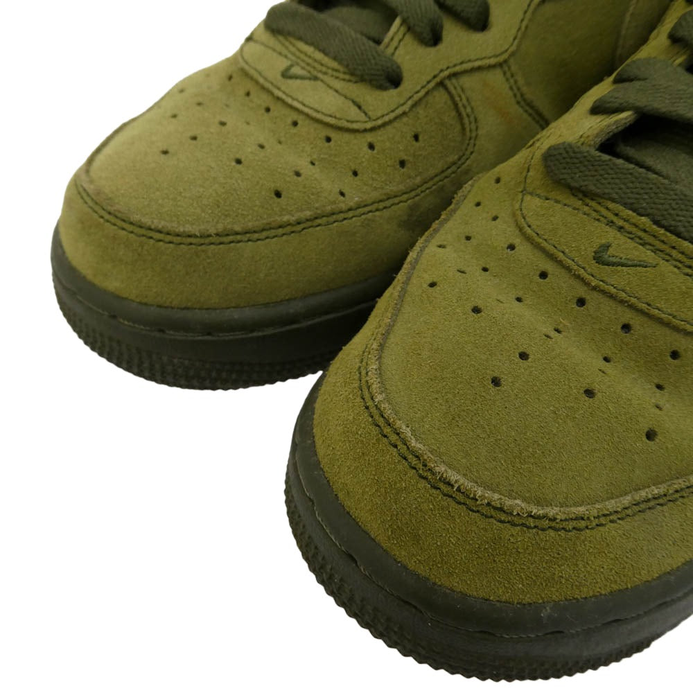 NIKE ナイキ 315123-302 Air Force 1 Mid Legion Green エアフォース1 ミッド リージョン グリーン ハイカット スニーカー カーキ系 26.5cm【中古】