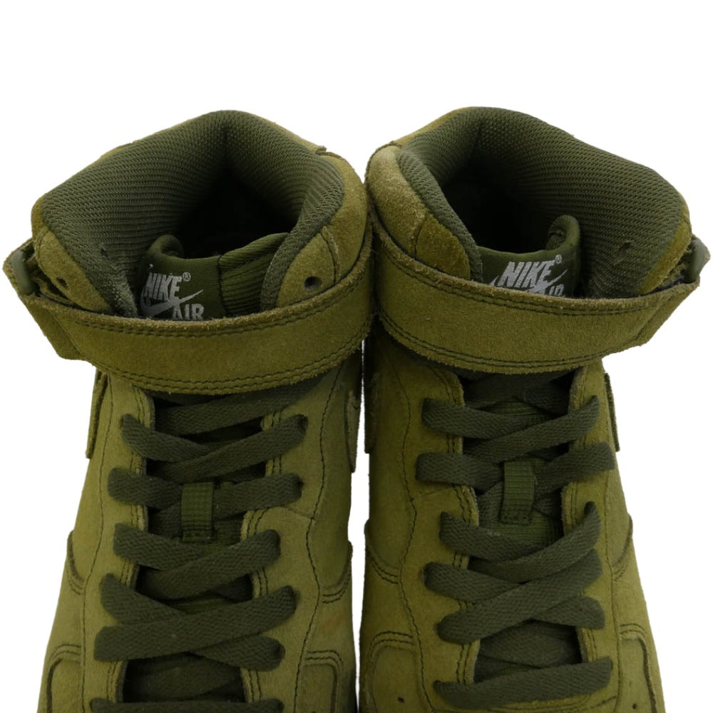 NIKE ナイキ 315123-302 Air Force 1 Mid Legion Green エアフォース1 ミッド リージョン グリーン ハイカット スニーカー カーキ系 26.5cm【中古】