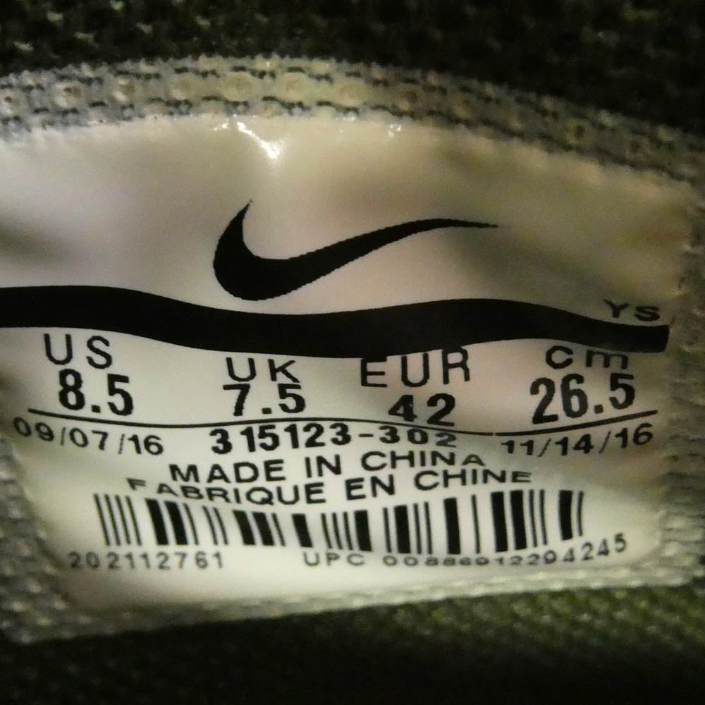 NIKE ナイキ 315123-302 Air Force 1 Mid Legion Green エアフォース1 ミッド リージョン グリーン ハイカット スニーカー カーキ系 26.5cm【中古】