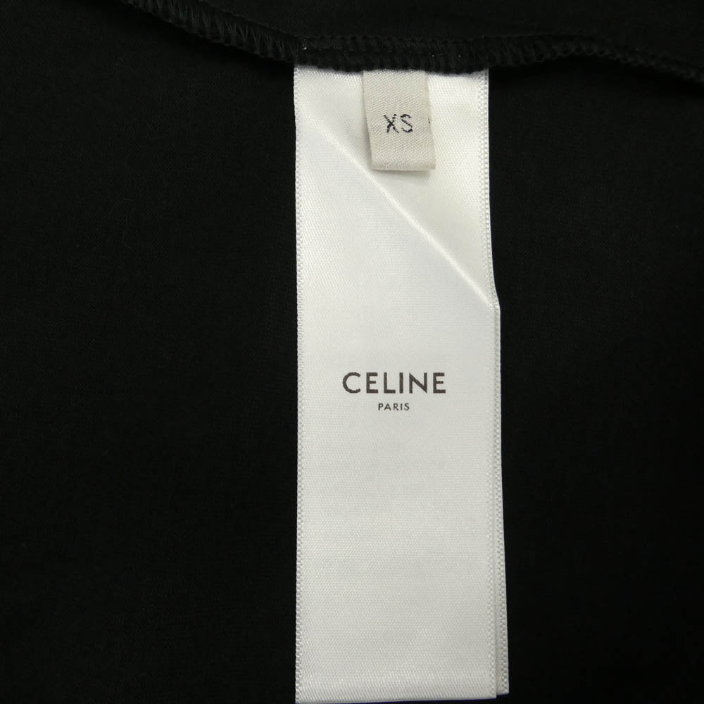 CELINE セリーヌ 22AW 2X29C671Q Fringe Oversized Logo Print T-