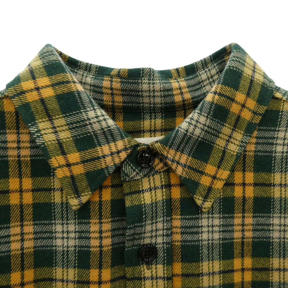 CELINE セリーヌ 2C574954R Trappeur Chemise ルーズランバー ジャック チェック 長袖 シャツ グリーン系【新古品】【未使用】【中古】
