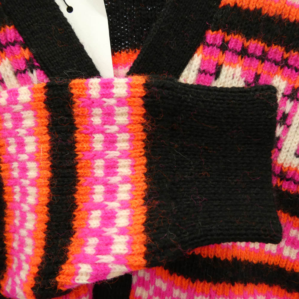 CELINE セリーヌ 2AC91579S Ski Jacquard Wool Knit Cardigan スキー ジャガード ウール ニット カーディガン マルチカラー系 S【新古品】【未使用】【中古】