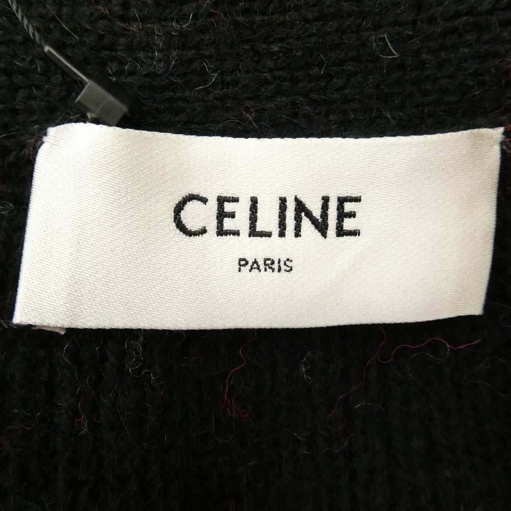 CELINE セリーヌ 2AC91579S Ski Jacquard Wool Knit Cardigan スキー ジャガード ウール ニット カーディガン マルチカラー系 M【新古品】【未使用】【中古】