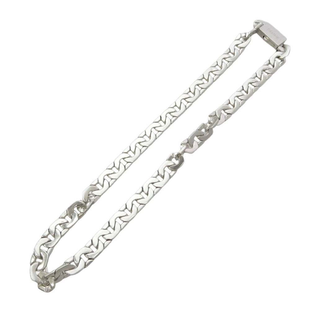 CELINE セリーヌ 461EE6SIL Mesh Necklace in Sterling Silver with Rhodium finish シルバー925 メッシュチェーン ネックレス シルバー系【極上美品】【中古】