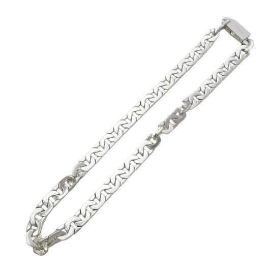 CELINE セリーヌ 461EE6SIL Mesh Necklace in Sterling Silver with Rhodium finish シルバー925 メッシュチェーン ネックレス シルバー系【極上美品】【中古】