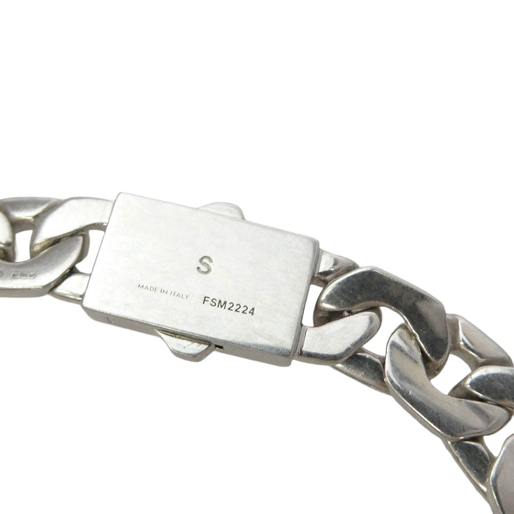 CELINE セリーヌ 461EE6SIL Mesh Necklace in Sterling Silver with Rhodium finish シルバー925 メッシュチェーン ネックレス シルバー系【極上美品】【中古】