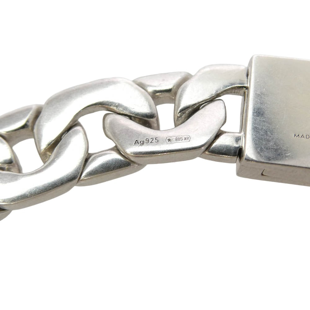 CELINE セリーヌ 461EE6SIL Mesh Necklace in Sterling Silver with Rhodium finish シルバー925 メッシュチェーン ネックレス シルバー系【極上美品】【中古】
