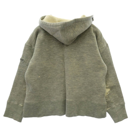 A BATHING APE アベイシングエイプ 90s フード 後付け ダブルフェイス パーカー グレー系 M【中古】