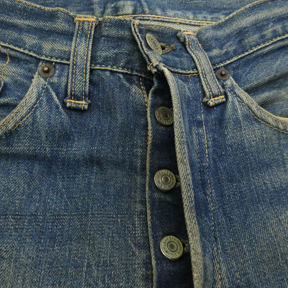Levi's リーバイス 501XX 60s ボタン裏W刻印 両面Rタブ サークルR センターオフセット デニム パンツ ブルー系 不明【中古】