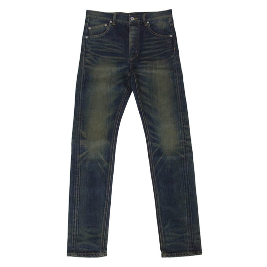ISAMUKATAYAMA BACKLASH イサムカタヤマバックラッシュ D703-D THE DENIM STRETCH SELVEDGE DENIM SEMI-SARROUEL PANTS ストレッチ セルビッチ デニム セミサルエル パンツ インディゴブルー系 S【中古】