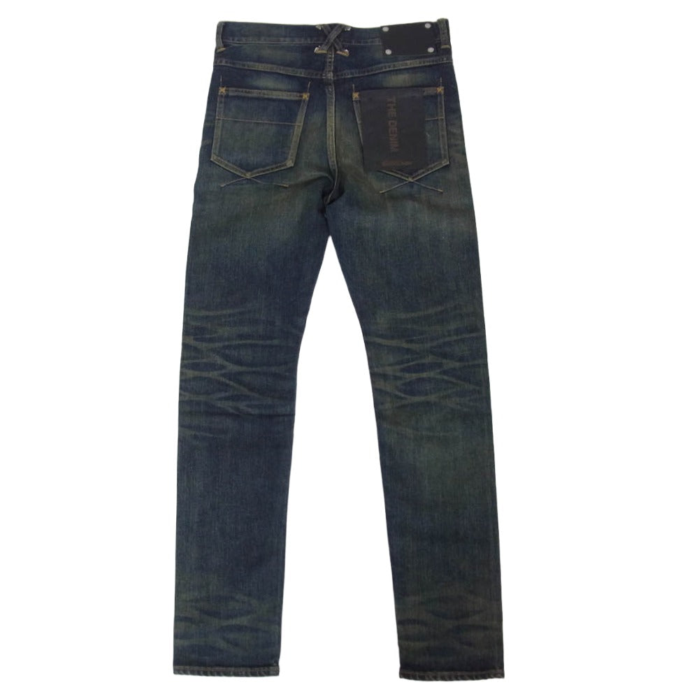 ISAMUKATAYAMA BACKLASH イサムカタヤマバックラッシュ D703-D THE DENIM STRETCH SELVEDGE DENIM SEMI-SARROUEL PANTS ストレッチ セルビッチ デニム セミサルエル パンツ インディゴブルー系 S【中古】