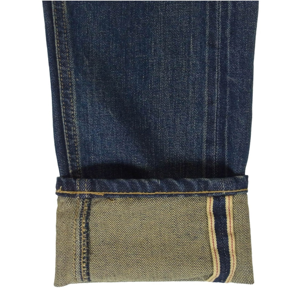 ISAMUKATAYAMA BACKLASH イサムカタヤマバックラッシュ D703-D THE DENIM STRETCH SELVEDGE DENIM SEMI-SARROUEL PANTS ストレッチ セルビッチ デニム セミサルエル パンツ インディゴブルー系 S【中古】