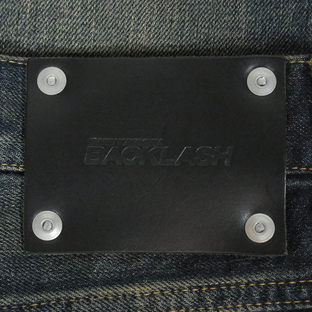ISAMUKATAYAMA BACKLASH イサムカタヤマバックラッシュ D703-D THE DENIM STRETCH SELVEDGE DENIM SEMI-SARROUEL PANTS ストレッチ セルビッチ デニム セミサルエル パンツ インディゴブルー系 S【中古】